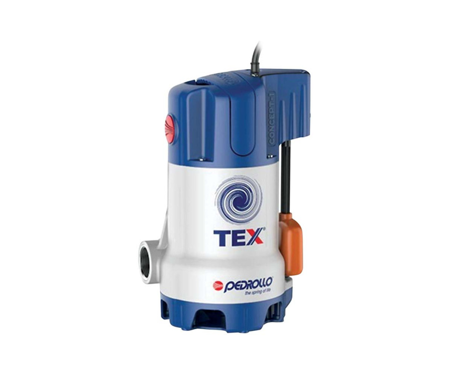 Υποβρύχια Αντλία Λυμάτων Pedrollo TEX 2 0.5HP 370W 220V με Κάθετο Φλοτέρ