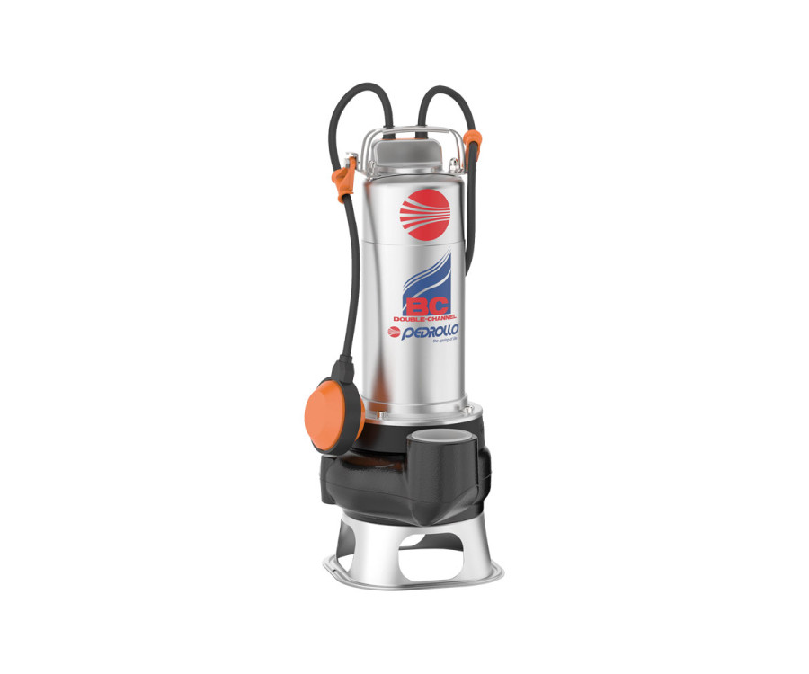 Ηλεκτραντλία Δικάναλη 220V 2HP Pedrollo BCm 20/50 με Φλοτέρ για Λύματα