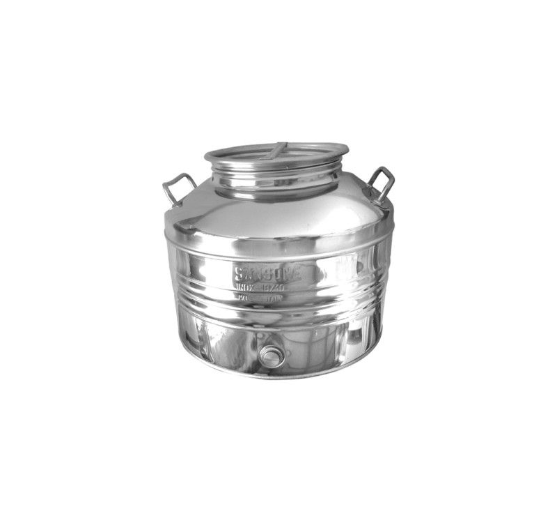 Ανοξείδωτος Κάδος Βιδωτός 15lt Sansone