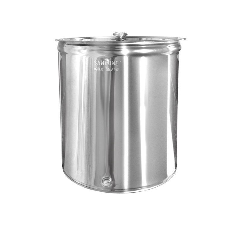 Ανοξειδωτος καδος sansone ανοιχτος 750lt κολλητος