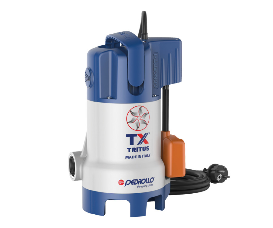 Ηλεκτραντλία Κοπτήρας Λυμάτων Pedrollo TRITUS-TX 220V 550W με Κάθετο Φλοτέρ