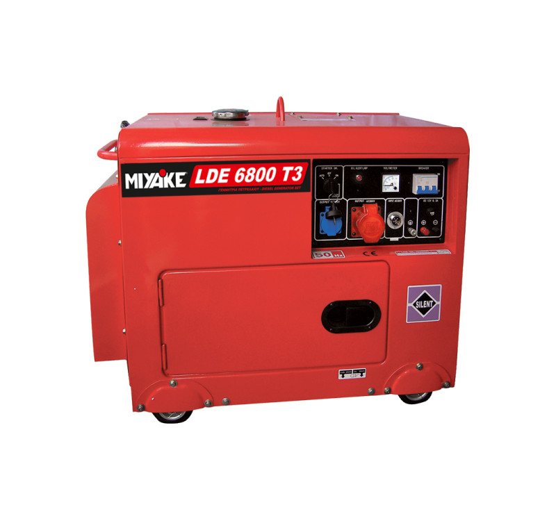 Γεννήτρια πετρελαίου τριφασική Miyake LDE 6800T3 κλειστού τύπου