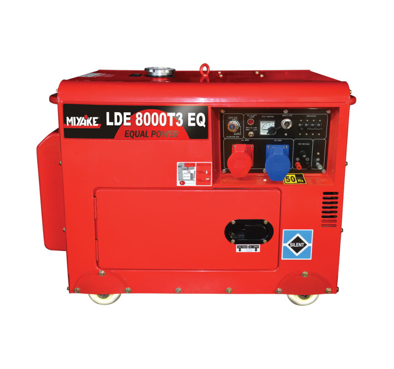 Γεννήτρια Πετρελαίου Κλειστού Τύπου Τριφασική 8kVA Miyake LDE 8000T3 EQ