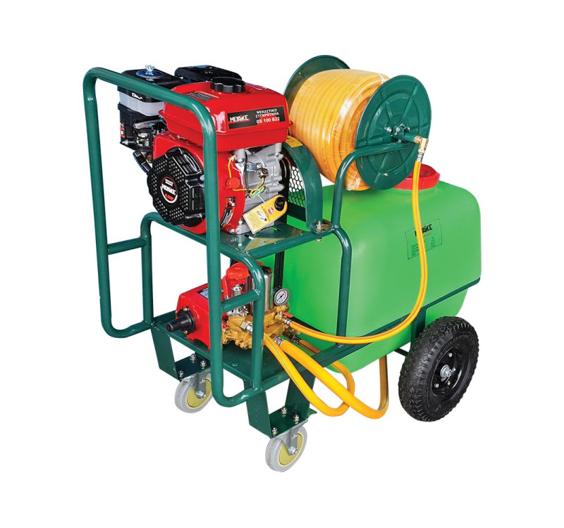 Ψεκαστικό Miyake OS 100 B22 με Βυτίο 100Lt, 6,5Hp, Πίεση 40 Bar και Μάνικα 50m