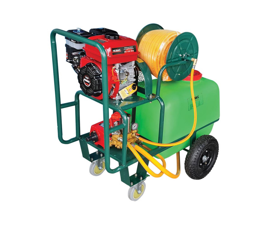 Ψεκαστικό Miyake OS 100 B30 με Βυτίο 100Lt, 6,5Hp, Πίεση 40 Bar και Παροχή 46 Lt/Min