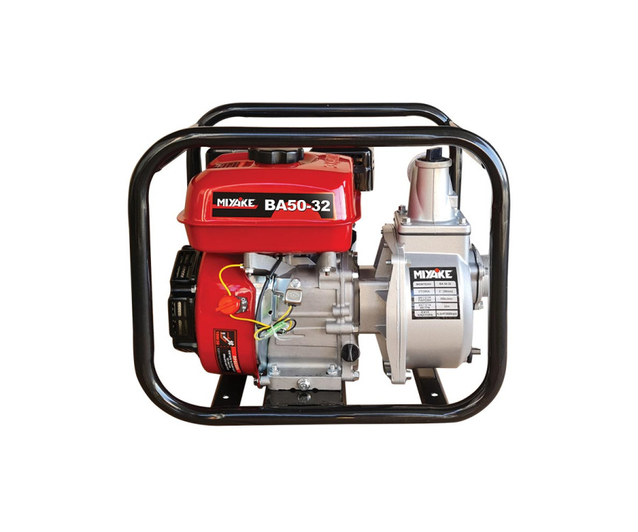 Αντλία Βενζίνης Miyake BA 50-32 Τετράχρονη 6.5Hp Κόκκινη