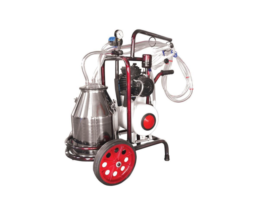 Αμελκτική Μονάδα Κινητή 2 Προβάτων INOX 30lt 0,75HP 220V