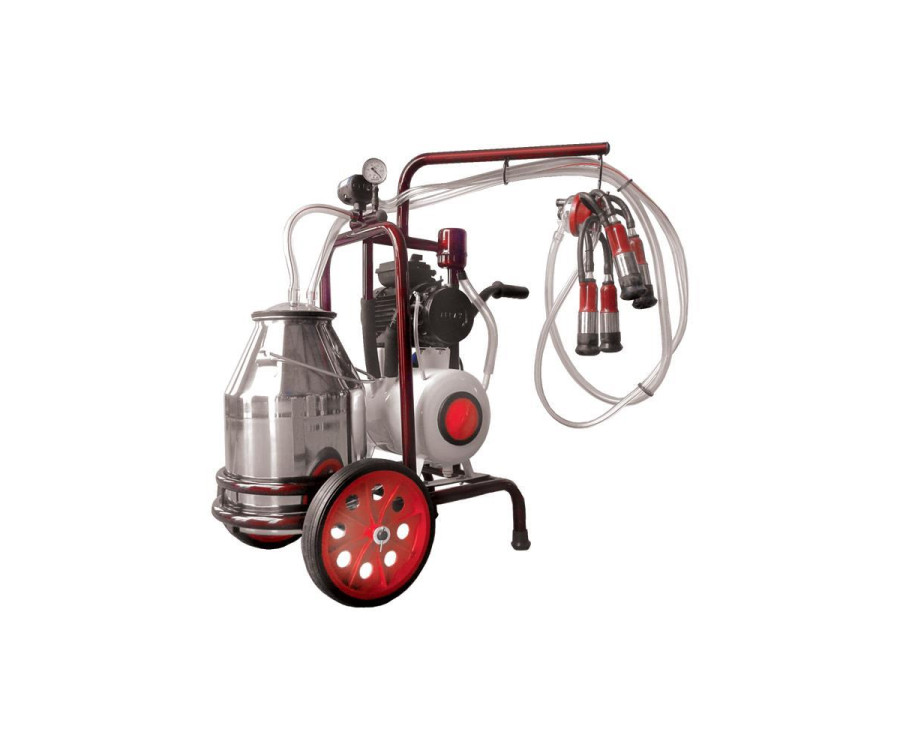 Αμελκτική Μονάδα Κινητή 1 Αγελάδας INOX 30lt 0.75HP 220V