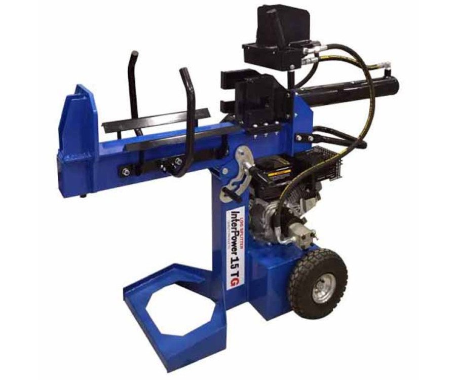 Σχίστης Ξύλου Βενζινοκίνητος Interpower 15TG, 7HP, Ανακλινόμενος , Κάθετη & Οριζόντια Λειτουργία