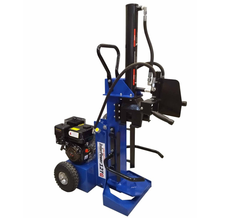 Σχίστης Ξύλου Βενζινοκίνητος Interpower 12TG, 7HP, Ανακλινόμενος – Κάθετη & Οριζόντια Λειτουργία