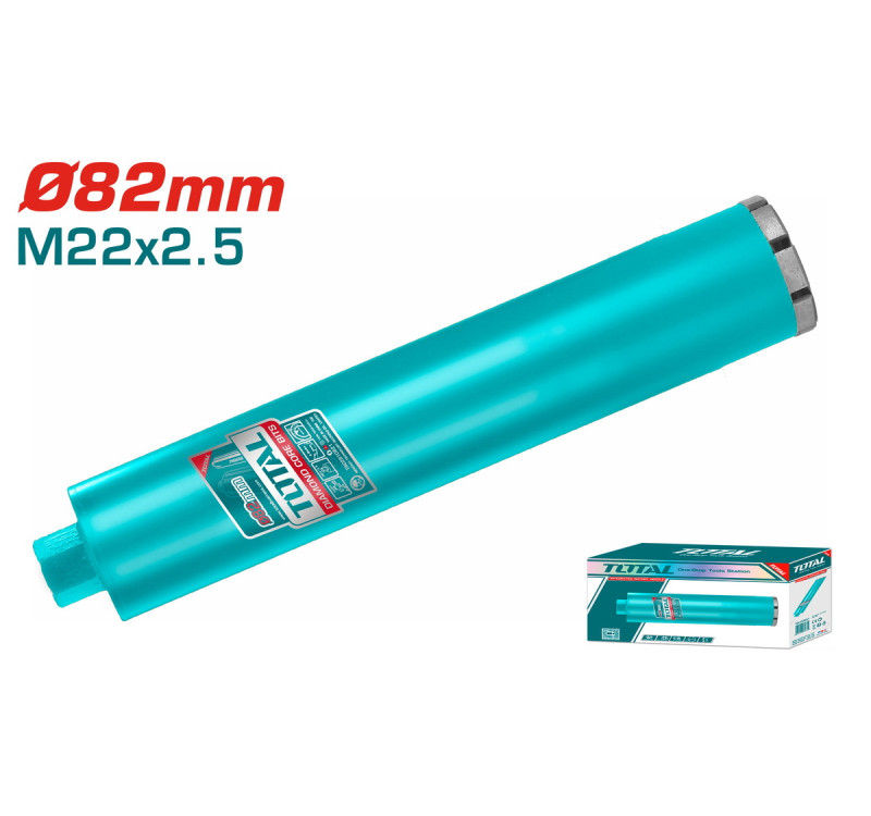 Διαμαντοκορώνα Υγρής Κοπής 82mm x 450mm Επαγγελματική Total TAC2810821
