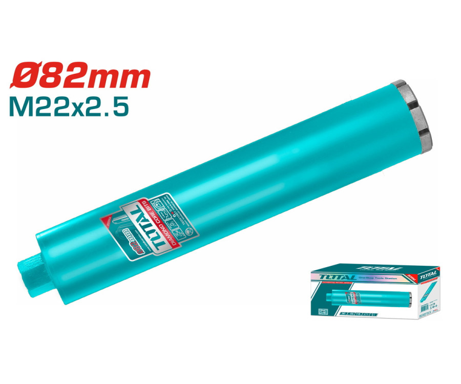 Διαμαντοκορώνα Υγρής Κοπής 82mm x 450mm Επαγγελματική Total TAC2810821