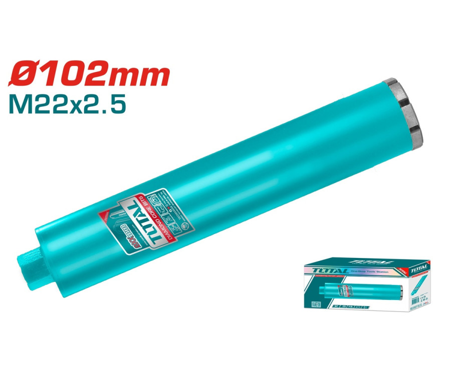 Διαμαντοκορώνα Υγρής Κοπής 102mm x 450mm Επαγγελματική Total TAC2811021