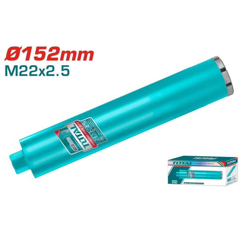 Διαμαντοκορώνα Υγρής Κοπής 152mm x 450mm Επαγγελματική Total TAC2811521