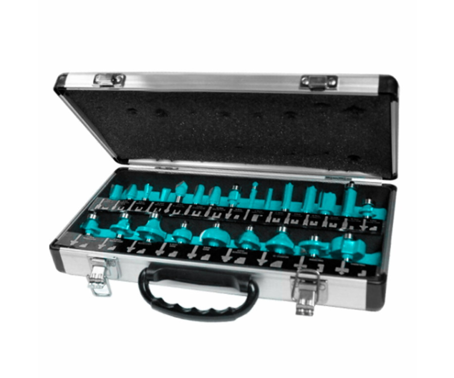 Σετ Μαχαίρια Ρούτερ 6mm 24 Τεμαχίων Total TACSR02406