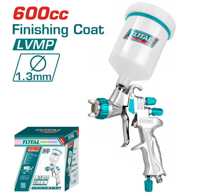 Πιστόλι Βαφής Άνω Δοχείο 1.3mm Total TAT10605 – Επαγγελματικό για Αυτοκίνητα