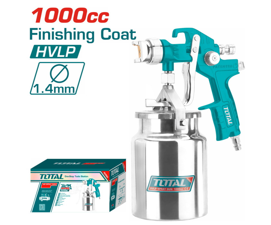 Πιστόλι Βαφής Κάτω Δοχείο HVLP 1.4mm Total TAT11004 – Επαγγελματική Απόδοση και Οικονομία Υλικού