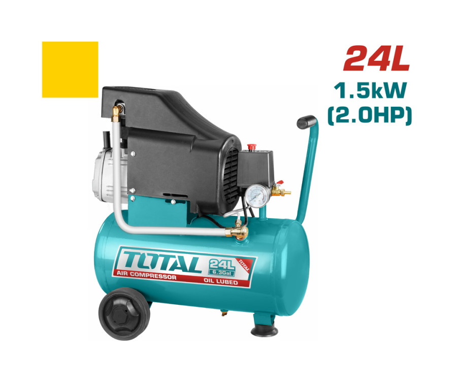Αεροσυμπιεστής λαδιού TOTAL TC1202411 24L 2HP 8bar
