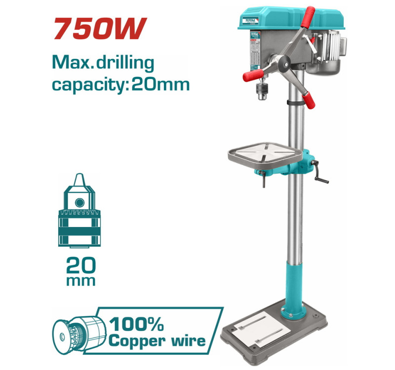 Δράπανο Κολωνάτο 750W Total TDP207505 1.60m