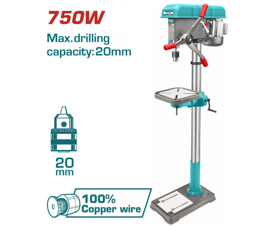 Δράπανο Κολωνάτο 750W Total TDP207505 1.60m