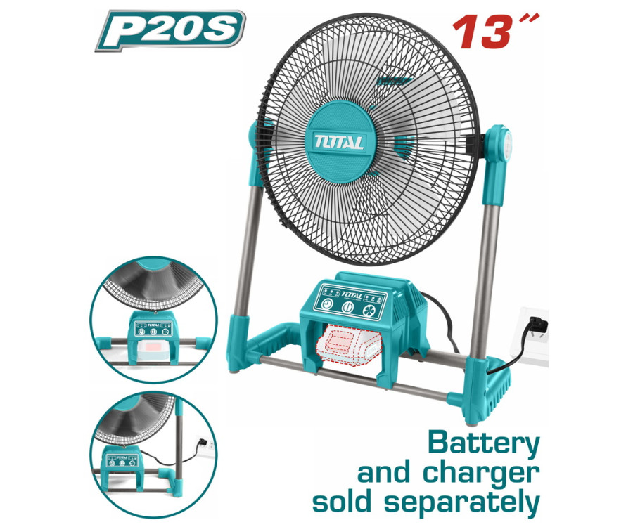 Ανεμιστήρας Ρεύματος & Μπαταρίας 20V TOTAL TFALI2001 13"