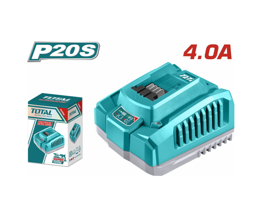 Ταχυφορτιστής 4A Για Μπαταρίες 20V Total TFCLI20411