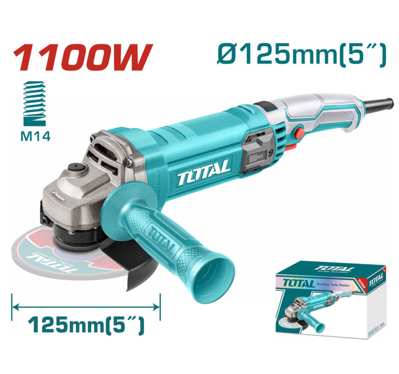 Γωνιακός Λειαντήρας 1.100W – 125mm Επαγγελματικός Total TG11012556