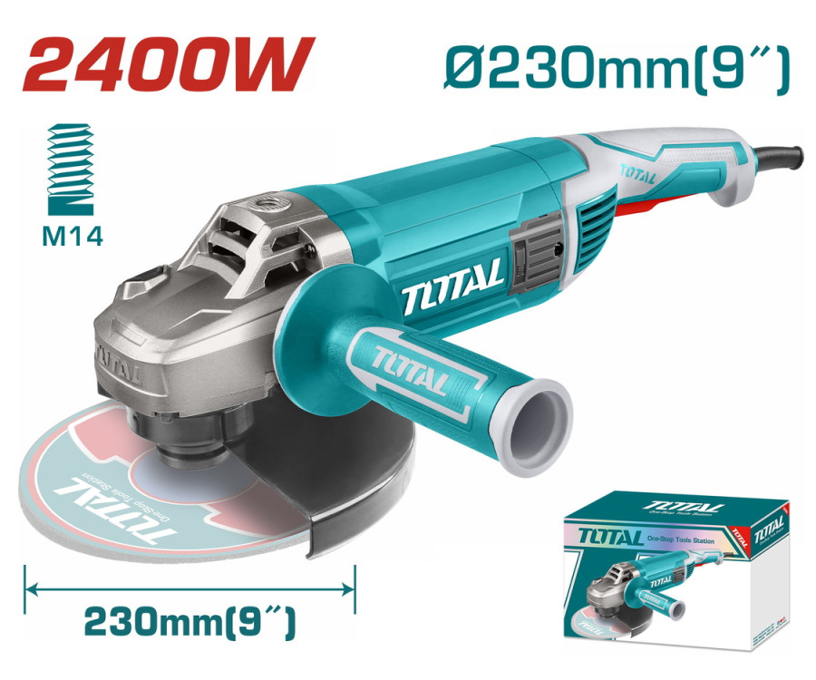 Γωνιακός Λειαντήρας 2.400W – 230mm Επαγγελματικός Total TG1252306