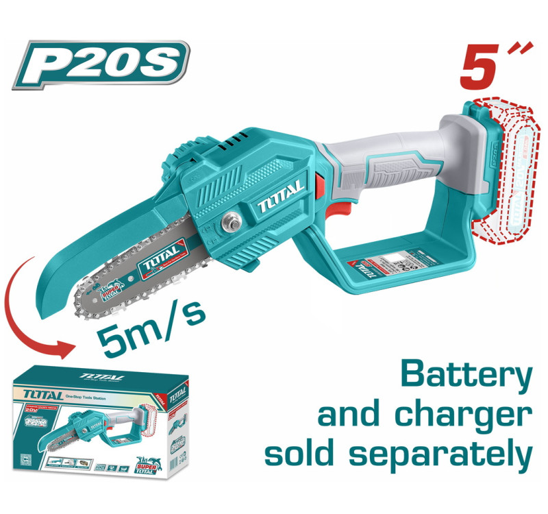 Αλυσοπρίονο μπαταρίας 20v TOTAL TGSLI2058 5" χωρίς μπαταρία & φορτιστή