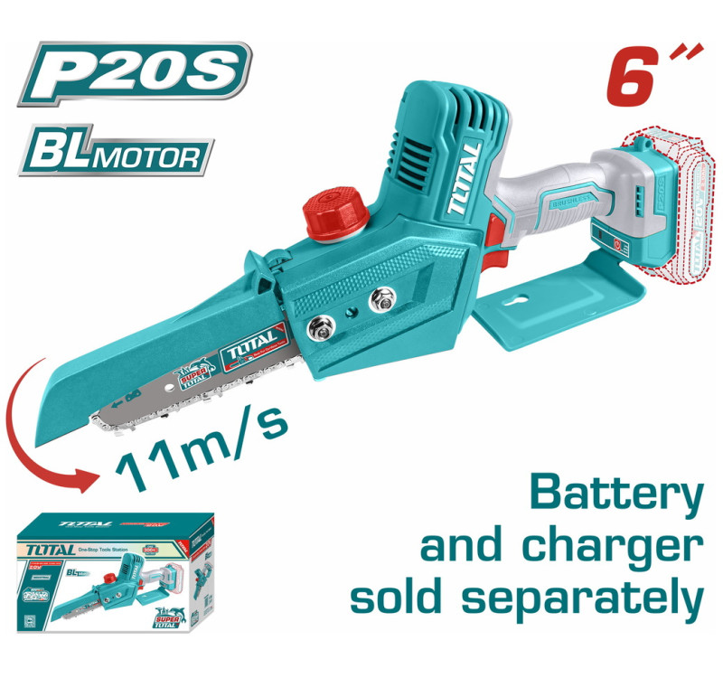 Αλυσοπρίονο Μπαταρίας 20V TOTAL TGS-LI2068 Χωρίς Μπαταρία & Φορτιστή