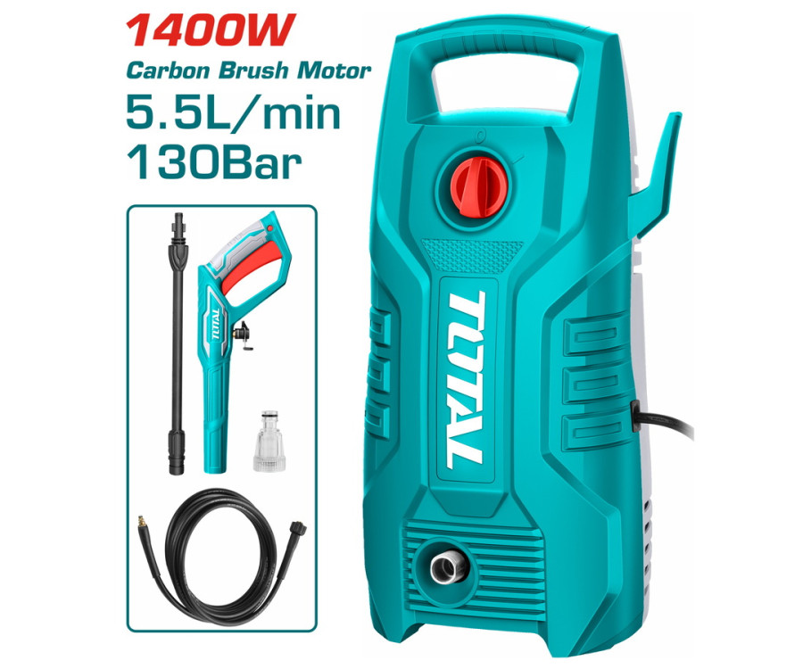Πλυστικό Νερού Total TGT11316 1.400W με Πίεση 130 Bar 