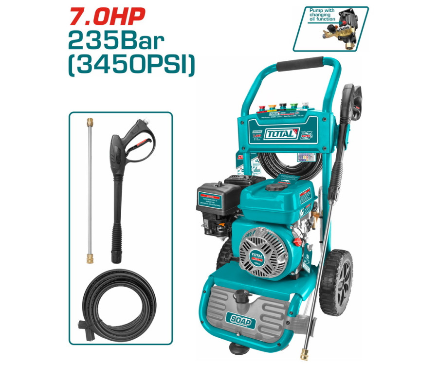 Πλυστικό Βενζινοκίνητο 235Bar 212cc Total TGT250206
