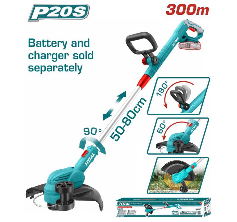 Θαμνοκοπτικό Μπαταρίας 20V Χωρίς Μπαταρία & Φορτιστή Total TGTLI20328