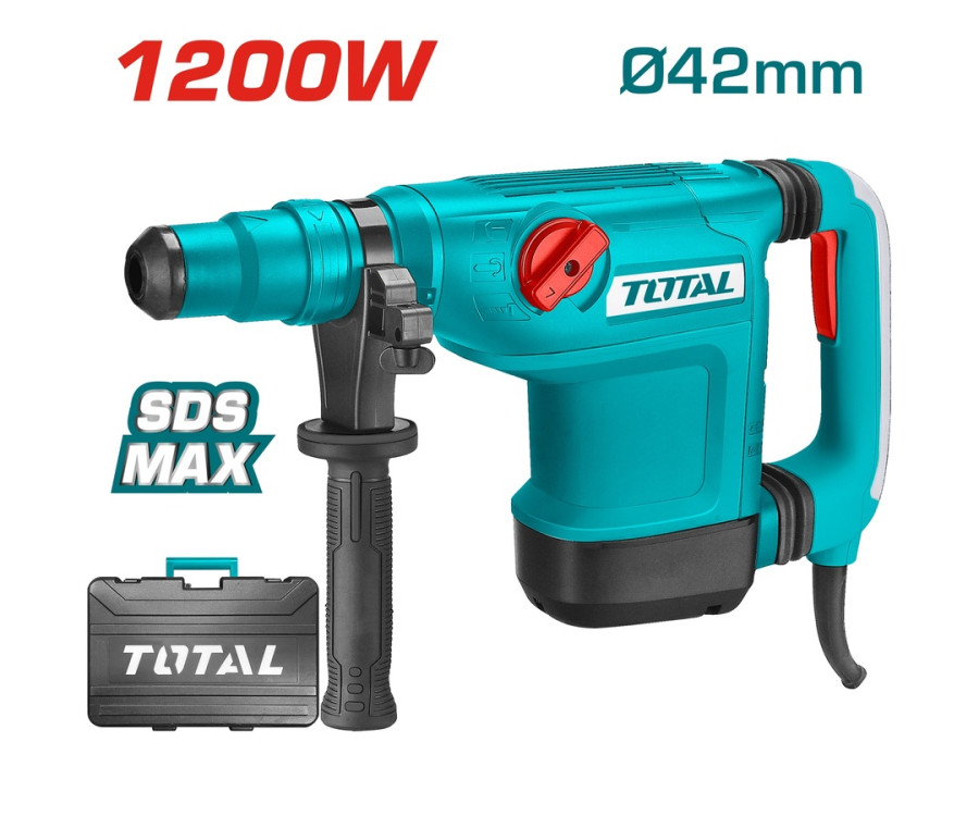Πιστολέτο SDS-Max 1.200W Total TH112426 Περιστροφικό & Σκαπτικό