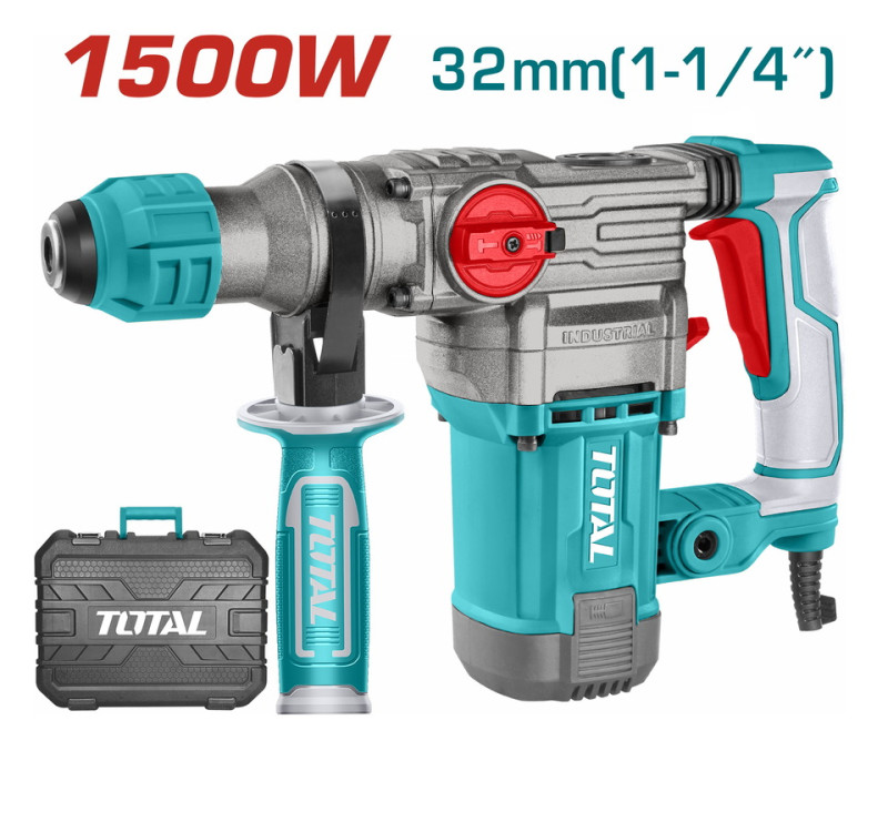 Πιστολέτο SDS-Plus 1.500W Total TH1153256 Περιστροφικό & Σκαπτικό 5.5J