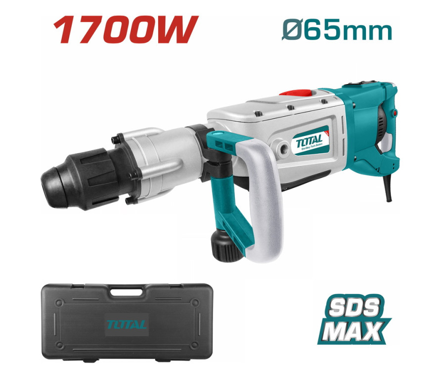 Πιστολέτο SDS-Max 1.700W Total TH117501 Περιστροφικό & Σκαπτικό 27J