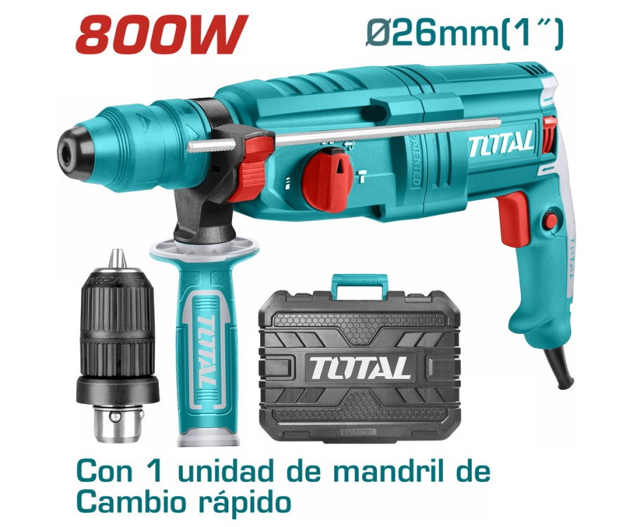 Πιστολέτο SDS-Plus 800W Με Ταχυτσόκ & Δυνατότητα Διάτρησης έως 30mm