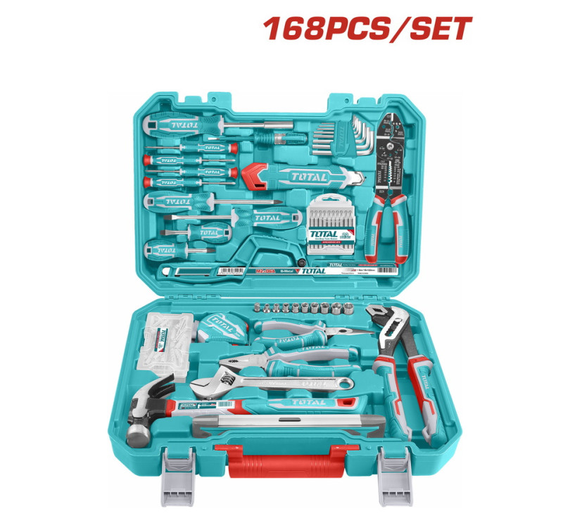 Βαλίτσα Με Εργαλεία Χειρός 168 Τεμαχίων Total THKTHP21686
