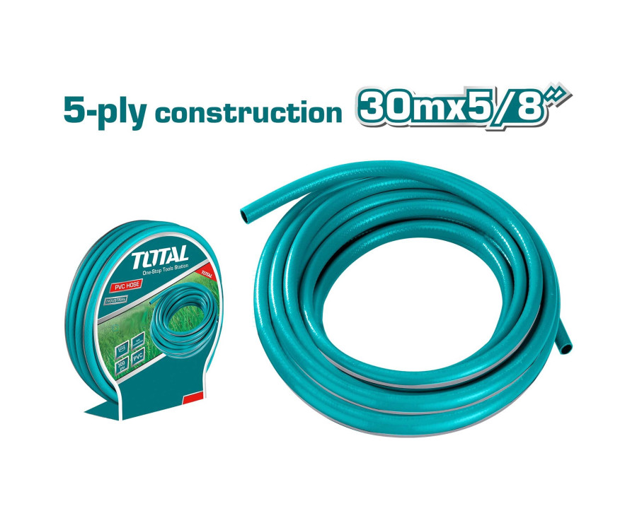 Λάστιχο Ποτίσματος Total 5 Στρώσεων 5/8" – 30 Μέτρα (THPH305855)