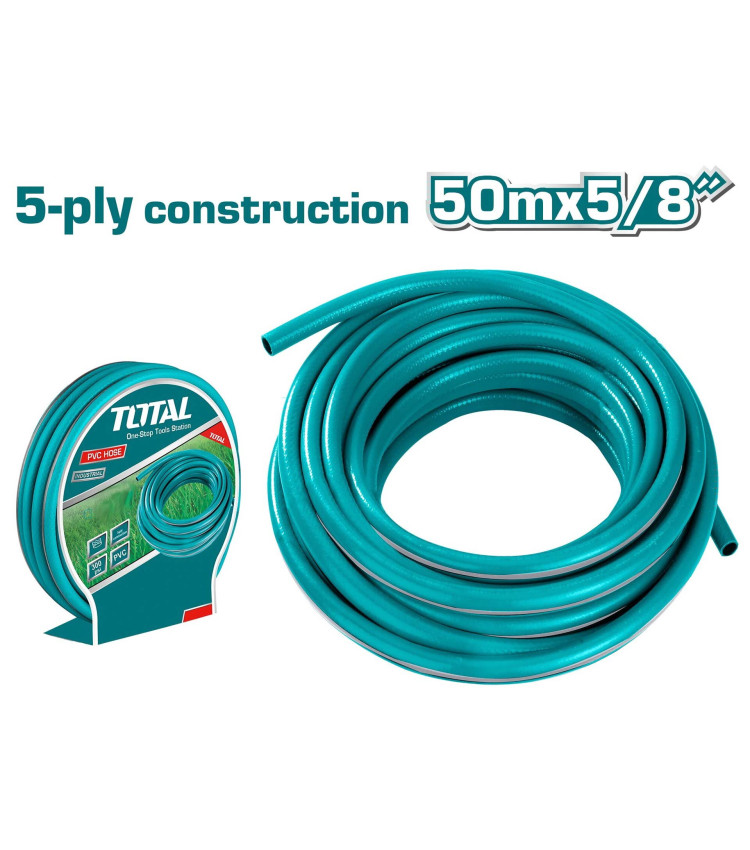 Λάστιχο Ποτίσματος Total 5 Στρώσεων 5/8" – 50 Μέτρα (THPH505855)