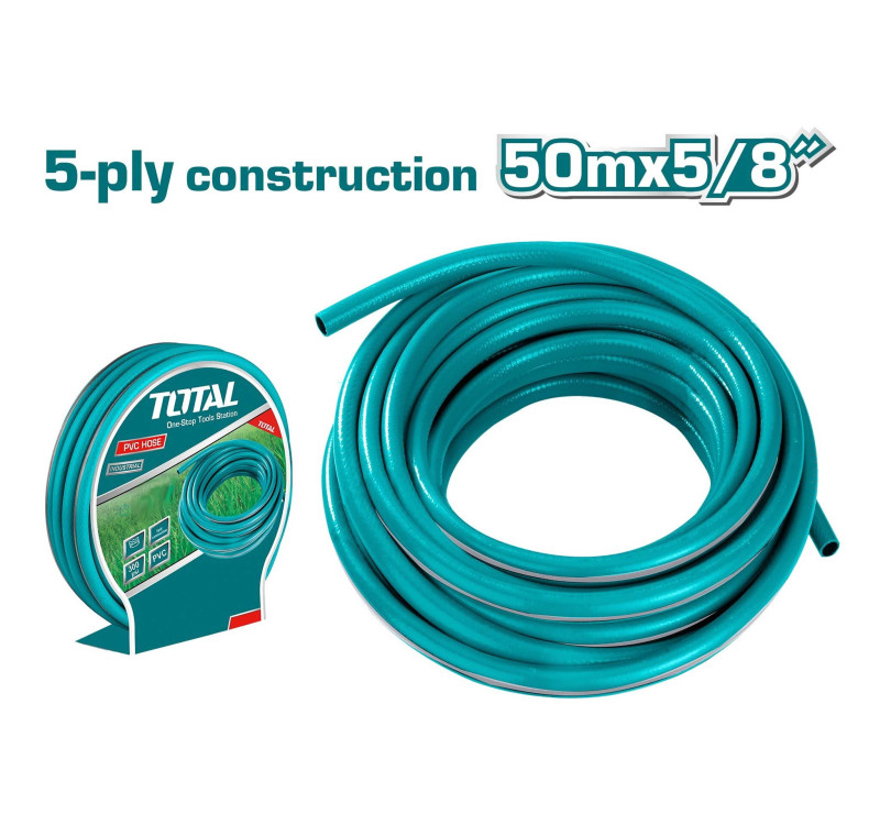 Λάστιχο Ποτίσματος Total 5 Στρώσεων 5/8" – 50 Μέτρα (THPH505855)