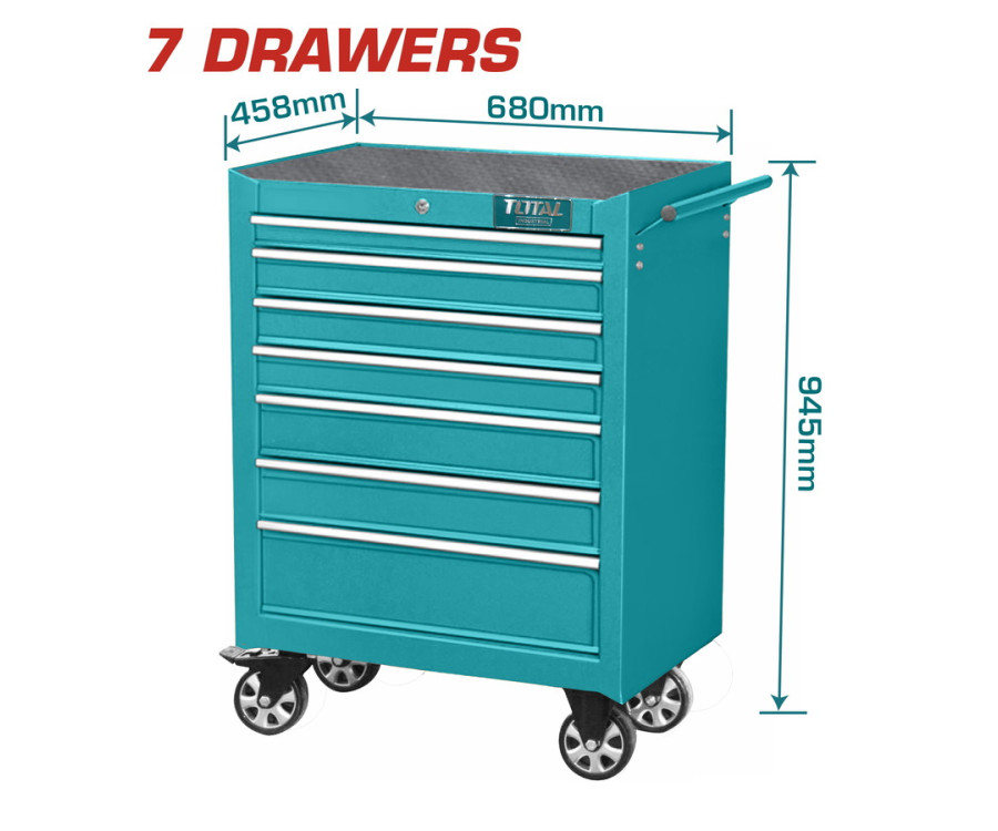 Επαγγελματικός Εργαλειοφόρος Με 7 Συρτάρια Total THRC02071P