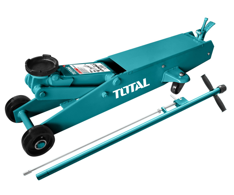 Υδραυλικός Γρύλος Καροτσάκι Μακρύς 10T Total THT10810L Επαγγελματικός