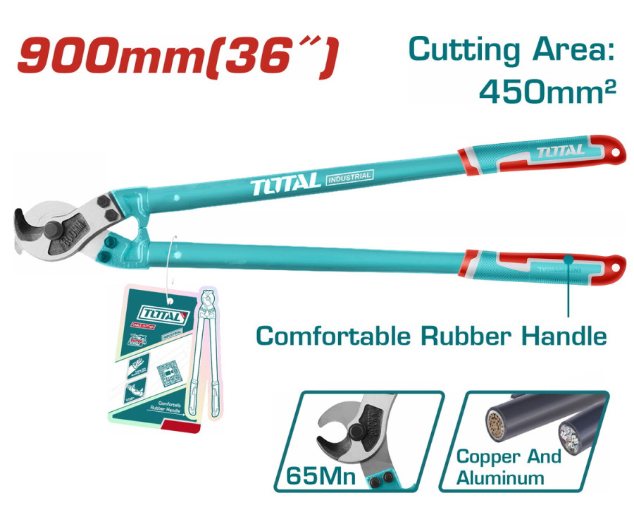 Κόφτης Καλωδίων Επαγγελματικός 90cm Total THT115362