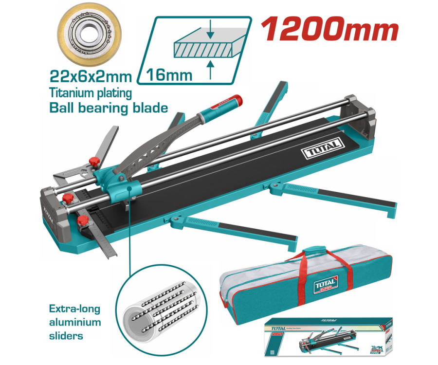 Κόφτης Πλακιδίων 120cm / 16mm Επαγγελματικός Total THT571201