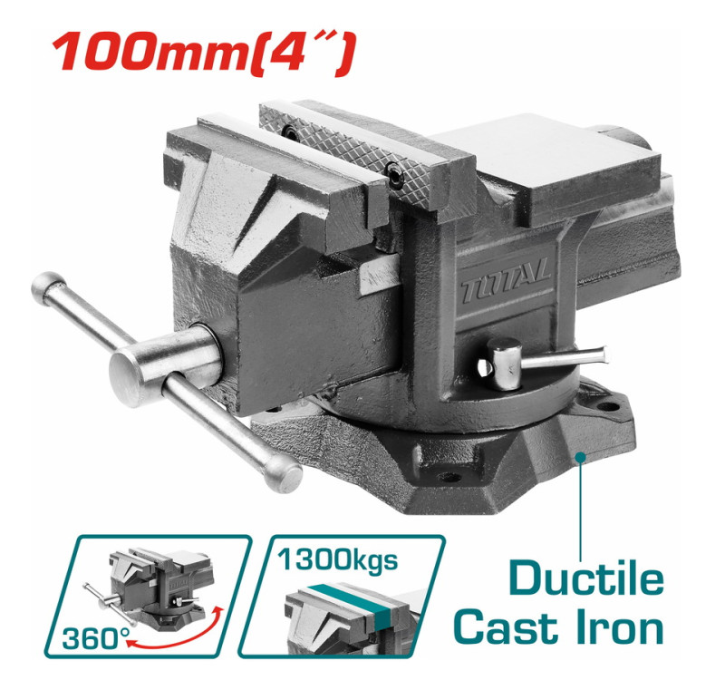 Μεγγένη Περιστρεφόμενη 4" - 100mm Total THT6146