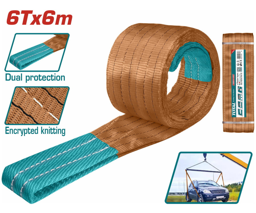 Σαμπανι Ιμαντας Ανυψωσης 6Τ / 6M / 180Mm Total Thtws0606