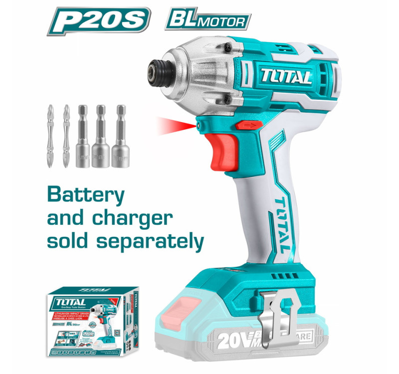 Παλμικό Κατσαβίδι Μπαταρίας 20V Χωρίς Μπαταρία & Φορτιστή Total TIRLI20021