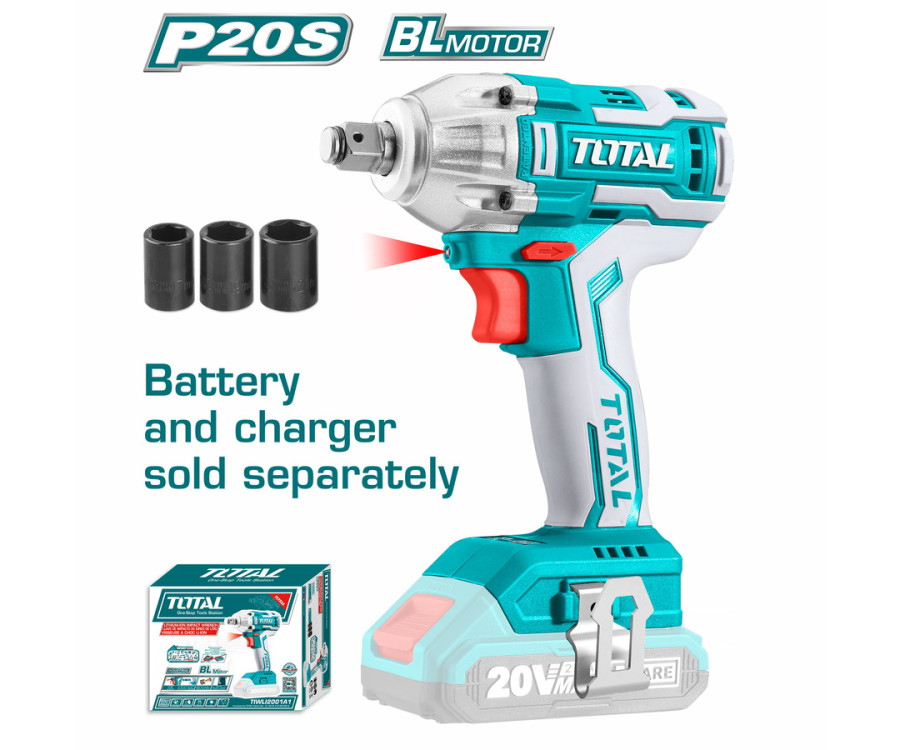 Μπουλονοκλείδο Μπαταρίας 20V Total Tiwli20010 Χωρίς Μπαταρία & Φορτιστή