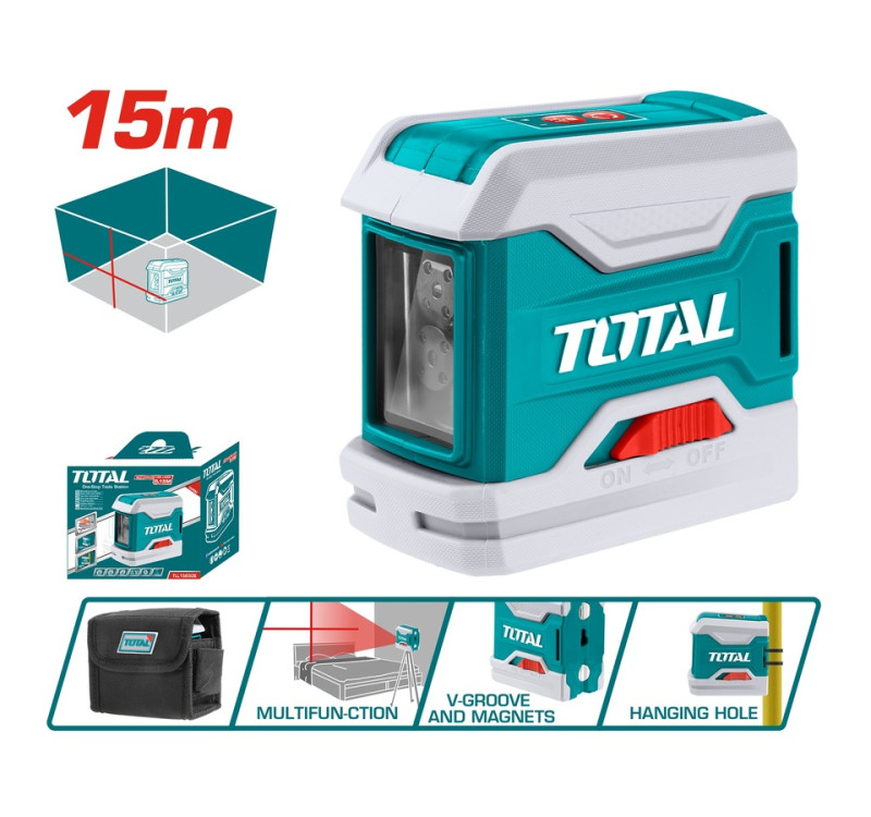 Αλφάδι Laser Αυτο-οριζοντιούμενο Total TLL156506